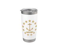 State Flag of Rhode Island RI Stainless Steel Insulated Tumbler