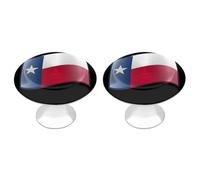 State Flag of Texas 1 Pair Cabinet Knobs Stylish Round Pulls for Kitchen Dressers Cupboard Closets