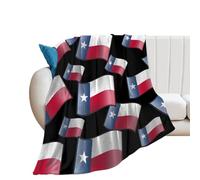 State Flag of Texas 250GSM Flannel Throws Blanket Lightweight Warm Fleece Knee Blankets for Bed Sofa 40"*50" （100 * 130cm）