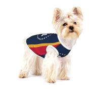 State Flag Small Pet Cotton Vest M Full Print Dog Cat Soft Breathable Elastic Apparel Daily Party Outfit