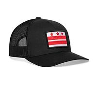 State Flag Trucker Hats - Patch Style - Baseball Cap Mesh Snapback Golf Hat - Black - One Size