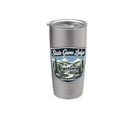 State Game Lodge South Dakota Cabin Hunting Lodge Outdoors Stainless Steel Insulated Tumbler