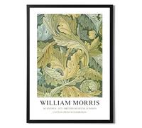 State Media Vision Framed William Morris Acanthus Poster A3 Size - Famous Artist Drawings - Stylish Home Decor in a Variety of Sizes (Acanthus, A3 Black Framed)