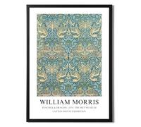 State Media Vision Framed William Morris Peacock & Dragon Poster A3 Size - Famous Artist Drawings - Stylish Home Decor in a Variety of Sizes (Peacock & Dragon, A3 Black Framed)