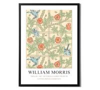 State Media Vision Framed William Morris Trellis Poster A4 Size - Famous Artist Drawings - Stylish Home Decor in a Variety of Sizes (Trellis, A4 Black Framed)