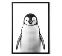 State Media Vision Penguin Print In Black and White, Modern Simplistic Bathroom/Bedroom Home Decor, Marine Animal Penguin Wallart (Penguin, A4 Print Only) (Penguin, A3 Print Only)