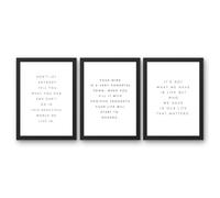 State Media Vision Set of 3 Women's Inspirational Prints - Affirmations and Positive Messages - Modern Wall Art Available in a Variety of Sizes