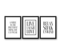 State Media Vision Set of 3 Women's Inspirational Prints - Serenity & Joy Designs - Modern Wall Art Available in a Variety of Sizes