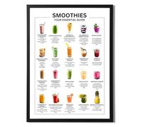 State Media Vision Smoothies Your Essential Guide Poster - Top 20 Smoothie Recipes with Pictures - Kitchen Wall Art (A4 Print Only)