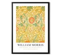 State Media Vision William Morris Pink & Rose Poster - Famous Artist Drawings - Stylish Home Decor - Variety of Sizes (Pink & Rose, A3 Print Only)