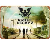 State Of Decay 2 Game Poster Games Metal Tin Sign, Game Room Tin Sign, Video Game Decor, Gaming Gifts, Gamer Gifts, Gift for Him 8 x 12 Inch Wall Decor