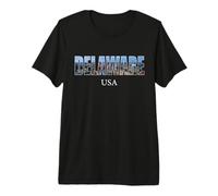 State of Delaware USA - Retro Effect Delaware Capital Premium T-Shirt
