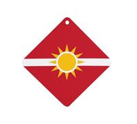 State of Florida Flag Hanging Car Air Fresheners 1Pcs Aromatherapy Tablets Automotive Fragrance Scented Card Decor Rhombus
