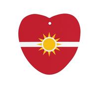 State of Florida Flag Hanging Car Air Fresheners 1Pcs Aromatherapy Tablets Automotive Fragrance Scented Card Decor Love form