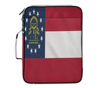 State of Georgia Ga Flags Expanding File Folder with Labels 7 Pockets A4 Letter Size with Zipper Closure for Office Supplies File Organizer Folder
