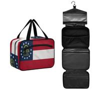 State of Georgia Ga Flags Hanging Makeup Bags for Women with Hook for Work