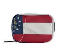 State of Georgia Ga Flags Medical Bag with Detachable Compartments Convenient Organizer Travel case