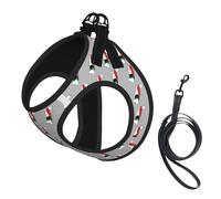 State Of Palestine Flag Map 03 Print Pet Supplies Adjustable Step-In Flex Breathable Mesh Dog Harness For Small Medium Dogs, S-L