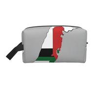 State of Palestine Flag map 03 Print Toiletry Bag for Men Travel Toiletry Bag, Spacious Capacity Cosmetic Bag for Women