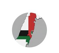 State Of Palestine Flag Map 03 Printing 10 Pieces Air Freshener Cards,Car Scented Hanging Air Freshener Fragrant Sheets For Car Use