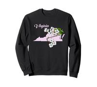 State of Virginia Flower the American Dogwood Sweatshirt