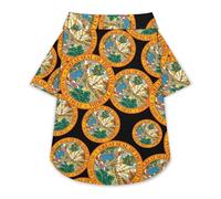 State Seal of Florida Pet Shirt Button Up Summer Clothes Breathable T-Shirt for Small Medium Dogs Cats