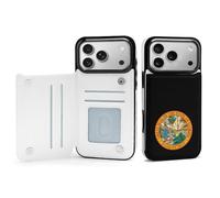 State Seal of Florida Phone Case Compatible with iPhone 17/17 Air/17 Pro/17 Pro Max Flip Protective Cover with Card Holder