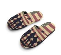 State U.S Flag Military Soldiers Army Unisex Slippers Warm House Shoes Indoor Slipper Boys And Girls