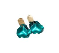 Statement Acrylic Petal Flower Long Earrings For Women Irregular Geometric Enamel Fashion Drop Pendientes(A)