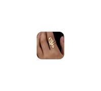 Statement Boho Gold Rings Ring Stack Adjustable Fashion Jewelry Rings for Women Anniversary Birthday Gifts, No Gemstone
