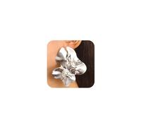 Statement Chunky Large Silver Earrings for Women Trendy Large Irregular Geometric Dainty Gold Liquid Metal Simple Gift for Prom Party Jewelry Gift, Large, Metal, No Gemstone