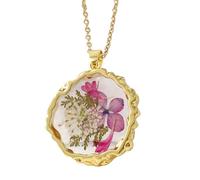 Statement Floral Necklace Birth Month Flower Neckchain Stylish Accessory for Birthdays Anniversaries Birthday Gift Necklace