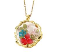 Statement Floral Necklace Birth Month Flower Neckchain Stylish Accessory for Birthdays Anniversaries Birthday Gift Necklace