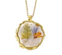 Statement Floral Necklace Birth Month Flower Neckchain Stylish Accessory for Birthdays Anniversaries Birthday Gift Necklace