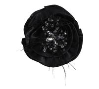 Statement Flower Pin for Women, Large Fabric Brooch with Layered Petals, Dress Coat Scarf Hat Bag Accent Detail Fabric Flower Brooch Floral Lapel Pin Statement Oversized Dress Accessory Scarf Hat Bag