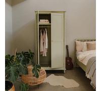 Statement Furniture Cromwell Double Wardrobe With Shelf And Hanging Rail -Pale Olive
