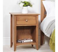 Statement Furniture Edward Hopper Oak 1 Drawer Bedside Table
