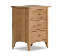Statement Furniture Edward Hopper Oak 3 Drawer Bedside Table