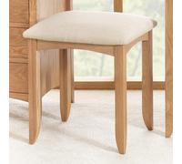 Statement Furniture Edward Hopper Oak Dressing Table Upholstered Stool