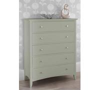 Statement Furniture Edward Hopper Pale Olive 5 Drawer Chest Of Drawers