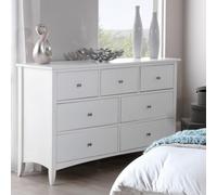 Statement Furniture Edward Hopper White 3 Over 4 Chest Of Drawers