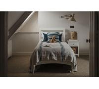 Statement Furniture Edward Hopper White Single Bed Frame 3Ft With Slatted Headboard