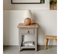 Statement Furniture Florence 1 Drawer Lamp Side Table- Dove Grey