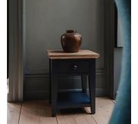 Statement Furniture Florence 1 Drawer Lamp Side Table- Navy Blue