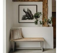 Statement Furniture Florence Bench, Wooden Dining Bench 120Cm - Dove Grey