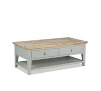 Statement Furniture Florence Coffee Table with Drawers in Light Green Statement Furniture Light Green