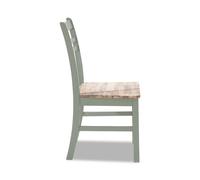 Statement Furniture Florence Country Style Wooden Chair in Light Green Statement Furniture Light Green