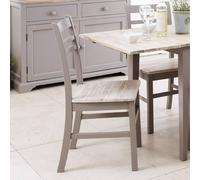 Statement Furniture Florence Country Style Wooden Chair in Light Grey Statement Furniture Light Grey