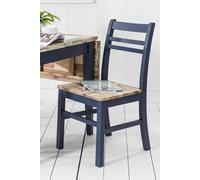 Statement Furniture Florence Country Style Wooden Chair in Navy Statement Furniture Navy