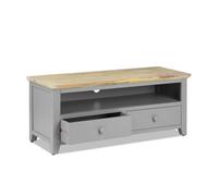 Statement Furniture Florence Dove Grey Tv Stand With 2 Drawers And Shelf